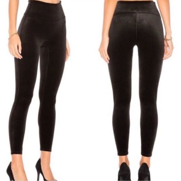 SPANX Velvet Leggings Black Size Large - Picture 2 of 9